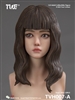 Nini Resin MovableEyes Head Sculpt Long Brown Hair Version -  True 1 Toys 1/6 Scale Accessory