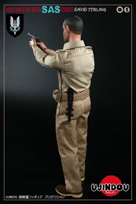 WWII British SAS David Stirling binoculars 1/6 scale toys dragon DID ujindou 