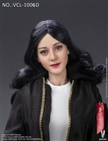 Asian Beauty Head Sculpt - Long Hair Down Version D - Very Cool 1/6 Scale Accessory