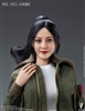Asian Beauty Head Sculpt - Long Hair Up Version E - Very Cool 1/6 Scale Accessory