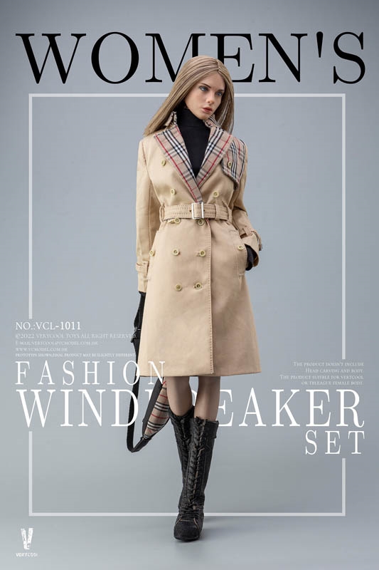 Women's Fashion Windbreaker Set - Very Cool 1/6 Scale Accessory Set