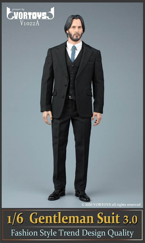 Gentleman's Suit 3.0 - Four Color Options - Vor Toys 1/6 Scale Accessory