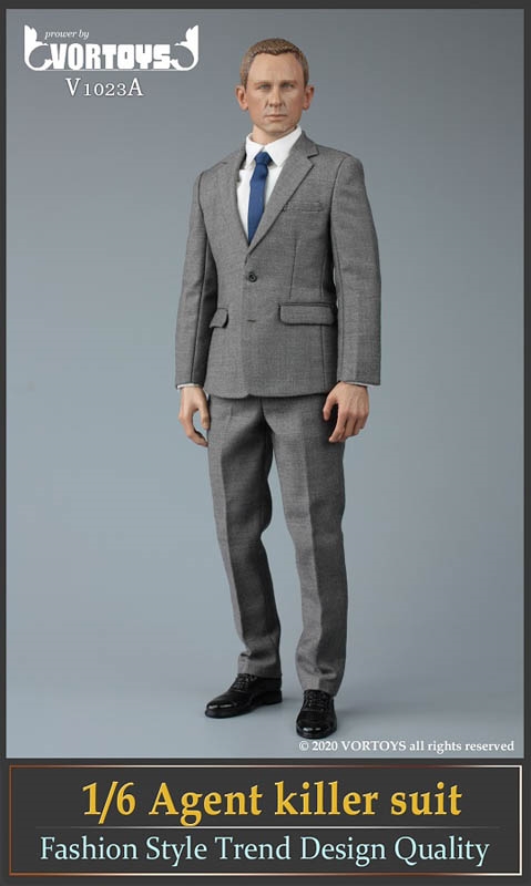 1/6 James Bond 007 Agent Suit Overcoat Set For Hot Toys TBLeague Male Figure USA 