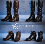 Female High Heel Boots in Black or Brown - Very Cool 1/6 Scale Figure
