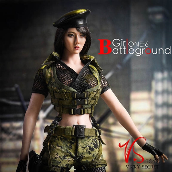 Vstoys 1/6 scale Battlefield Girl Clothing Set for 12'' Figure Doll PHICEN 