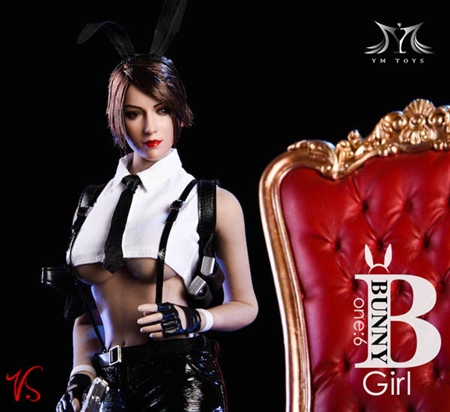 Bunny Girl Killer with Brown Hair  - VS Toys 1/6 Scale Accessory Set