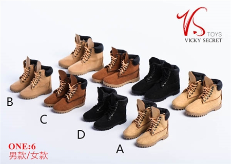Women's Suede Mountain Boots - VS Toys 1/6 Scale Accessory