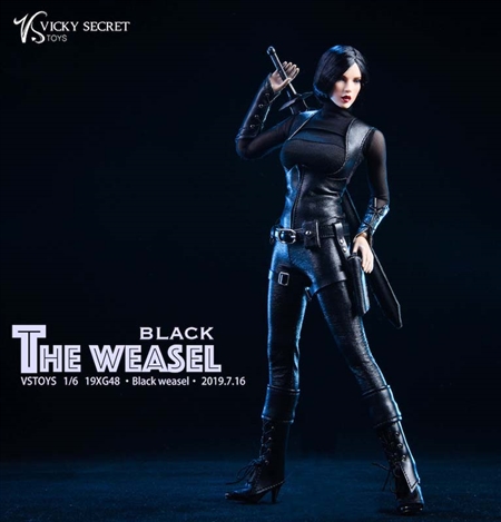 Black Weasel with Head - VS Toys 1/6 Scale Accessory Set