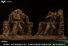 Simulated War Ruins Diorama Base - Pocket Elite Series - Virtual Toys 1/12 Scale