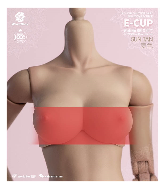 Female Body Chest Enhancer - E Cup in Three Color Options - Worldbox 1/6 Scale Figure
