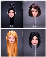 Female Head Meier - Four Versions - YM Toys 1/6 Scale