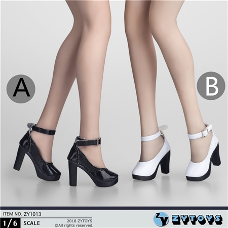 High Heeled Shoes - Two Color Options - ZY Toys 1/6 Scale Accessory