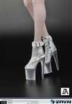 Platform Shoes in Silver - ZY Accessory for 1/6 Figures