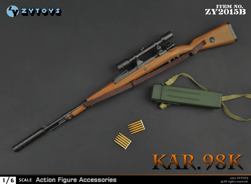 KAR.98K WWII Rifle Sniper Rifle - ZY Toys 1/6 Plastic Model Accessory