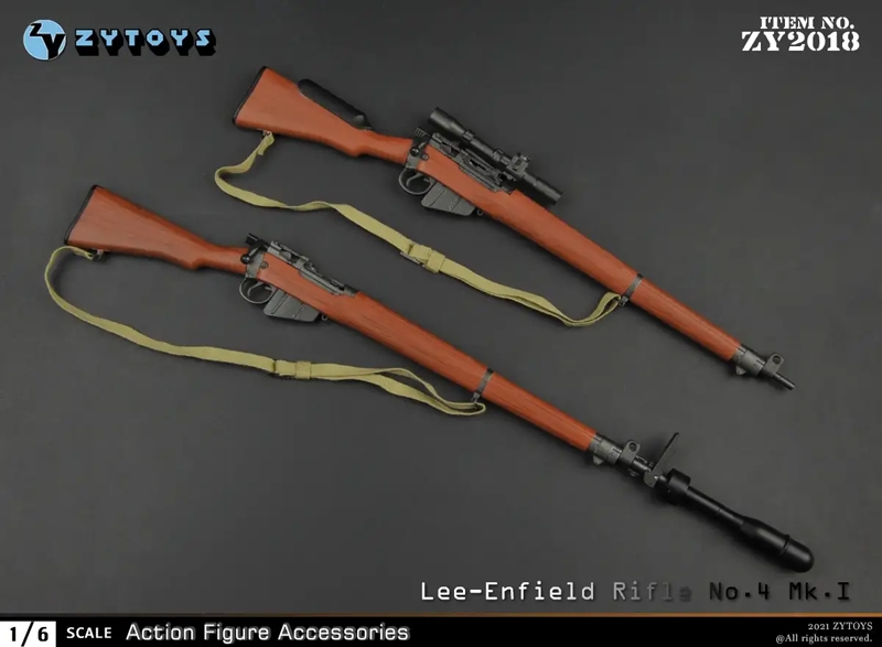 Lee Enfield Sniper Rifle - ZY Toys 1/6 Plastic Model Accessory