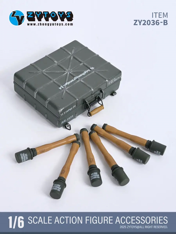 Grenade Box Set - Green Color - ZY Toys 1/6 Plastic Model Accessory