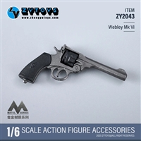 Webley Mk VI Alloy Pistol - ZY Toys 1/6 Plastic Model Accessory
